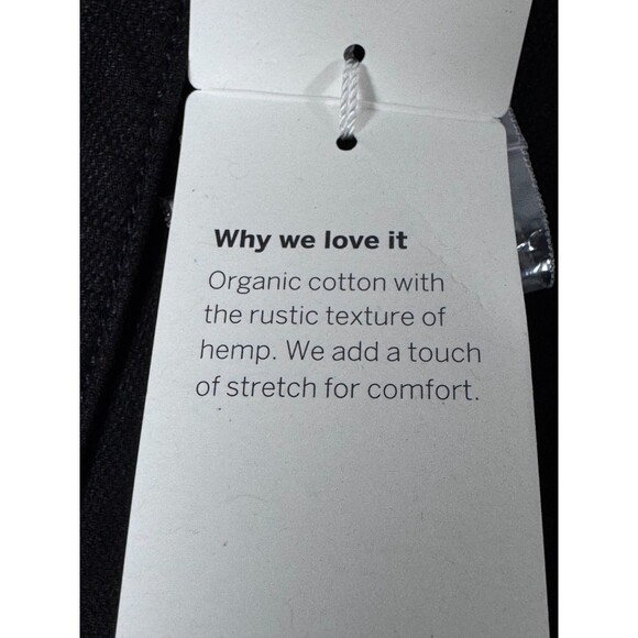 Eileen Fisher Ankle Pants Women 16 Black Organic Cotton Hemp Stretch Sustainable - Picture 13 of 15